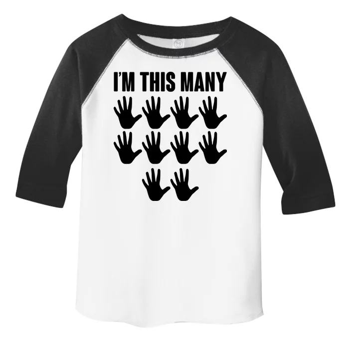 I'm This Many - 50th Birthday Toddler Fine Jersey T-Shirt