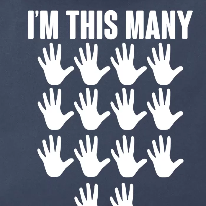 I'm This Many - 70th Birthday Zip Tote Bag