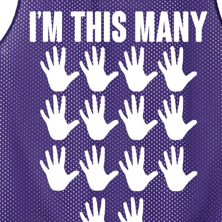 I'm This Many - 70th Birthday Mesh Reversible Basketball Jersey Tank