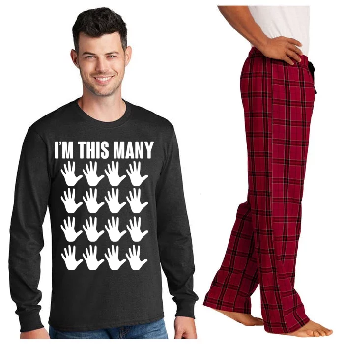 I'm This Many - 80th Birthday Long Sleeve Pajama Set