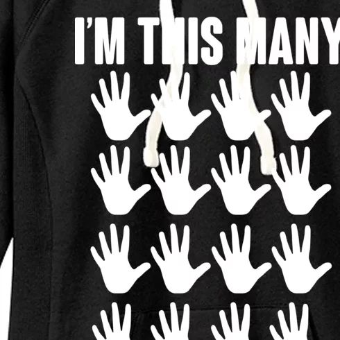 I'm This Many - 80th Birthday Women's Fleece Hoodie