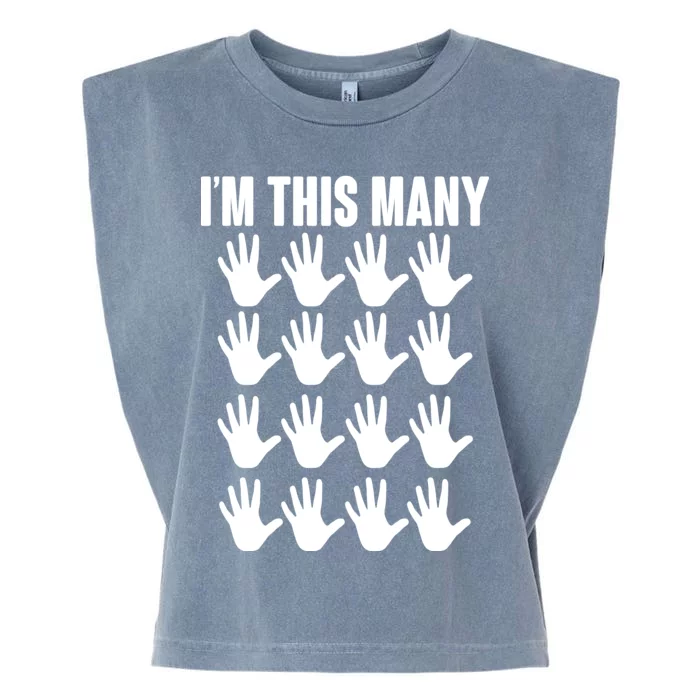 I'm This Many - 80th Birthday Garment-Dyed Women's Muscle Tee