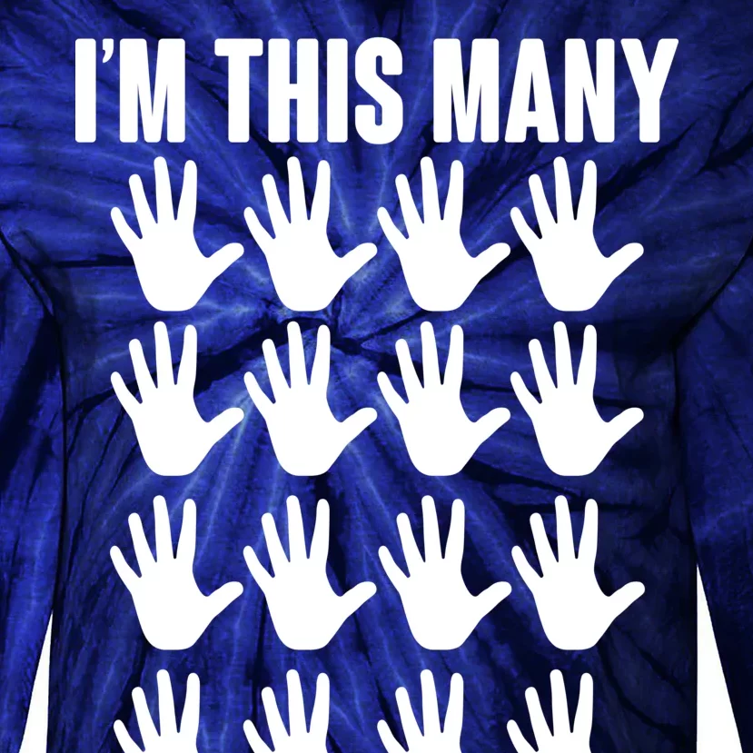 I'm This Many - 80th Birthday Tie-Dye Long Sleeve Shirt