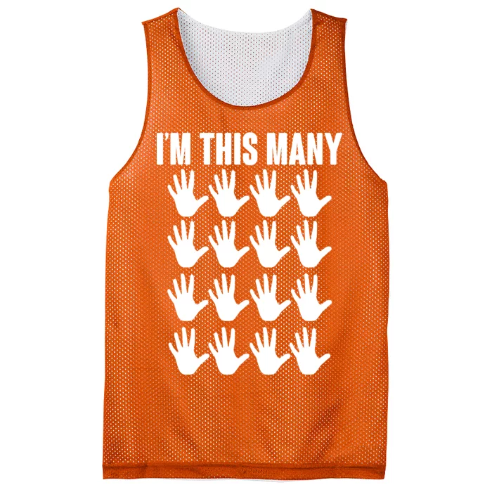 I'm This Many - 80th Birthday Mesh Reversible Basketball Jersey Tank