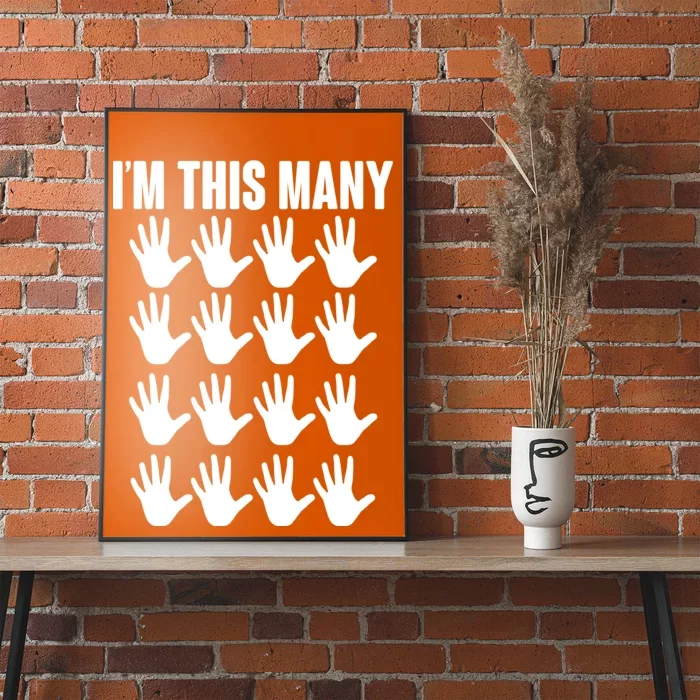 I'm This Many - 80th Birthday Poster