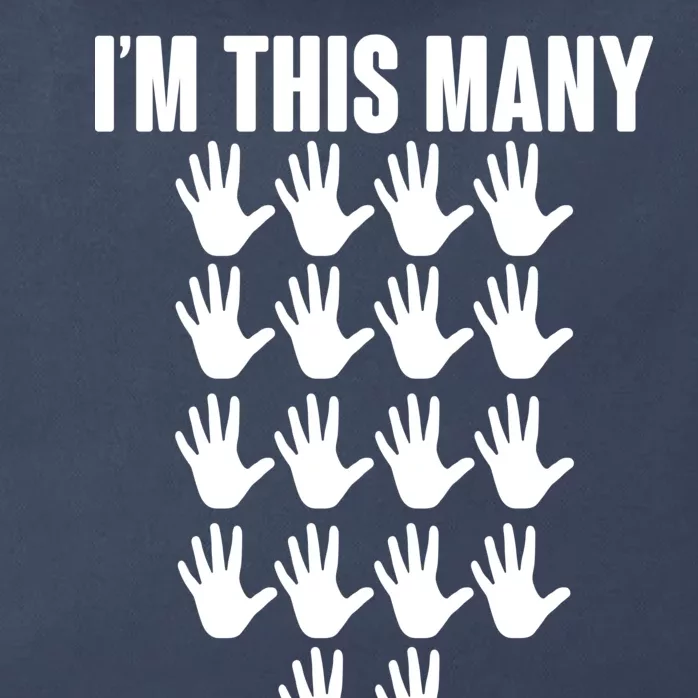 I'm This Many - 90th Birthday Zip Tote Bag