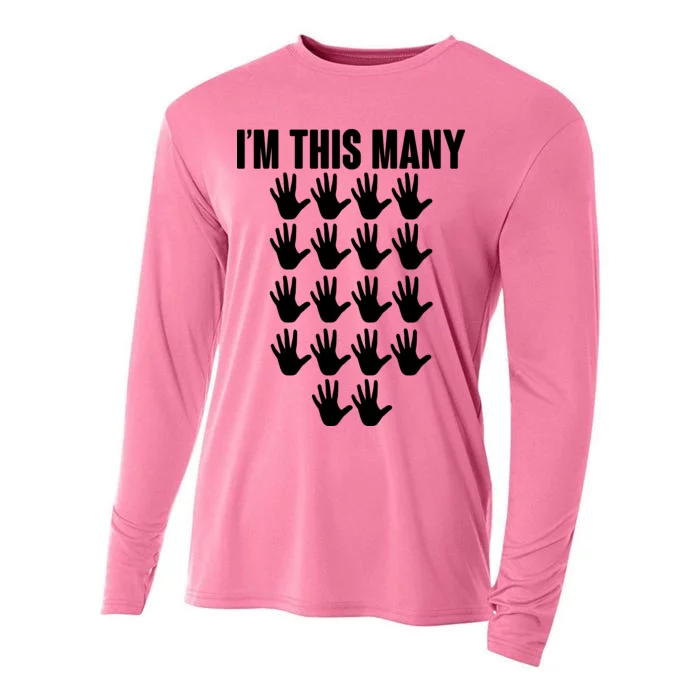 I'm This Many - 90th Birthday Cooling Performance Long Sleeve Crew