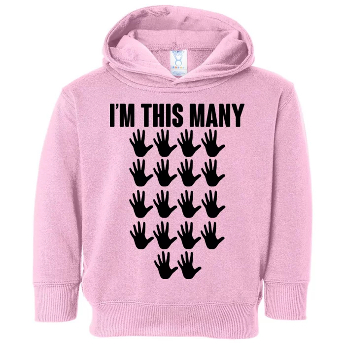 I'm This Many - 90th Birthday Toddler Hoodie