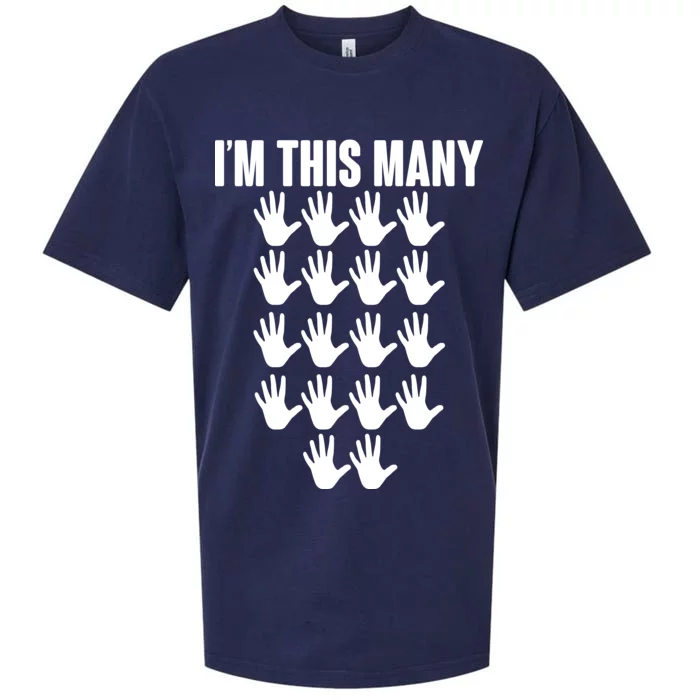 I'm This Many - 90th Birthday Sueded Cloud Jersey T-Shirt