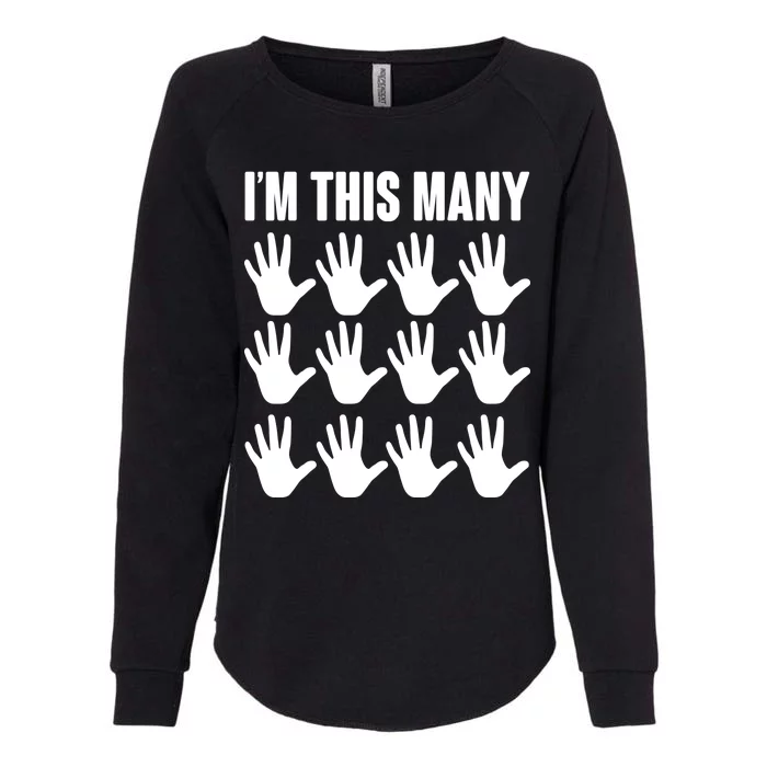 I'm This Many 60th Birthday Womens California Wash Sweatshirt