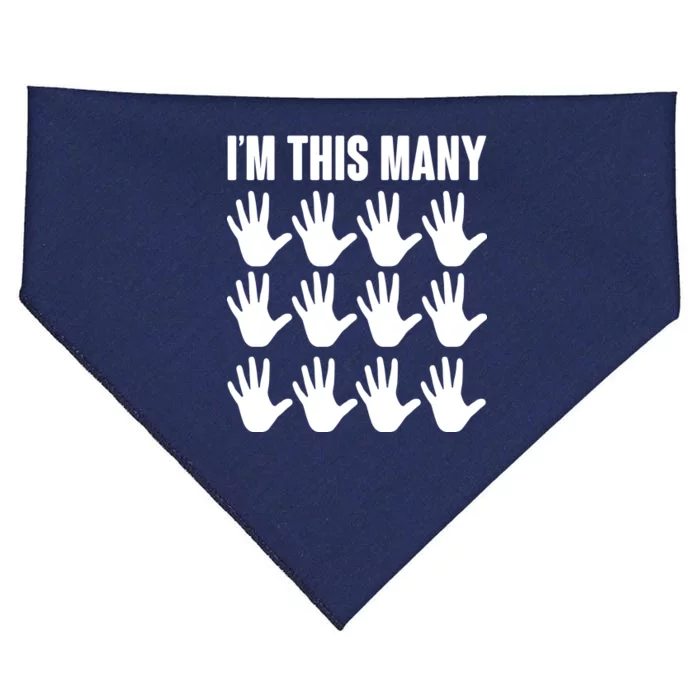 I'm This Many 60th Birthday USA-Made Doggie Bandana