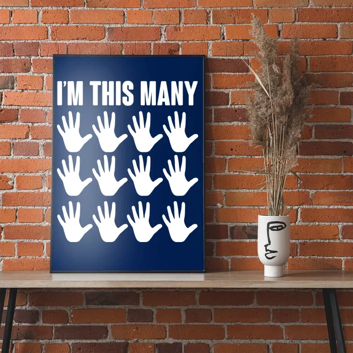 I'm This Many 60th Birthday Poster