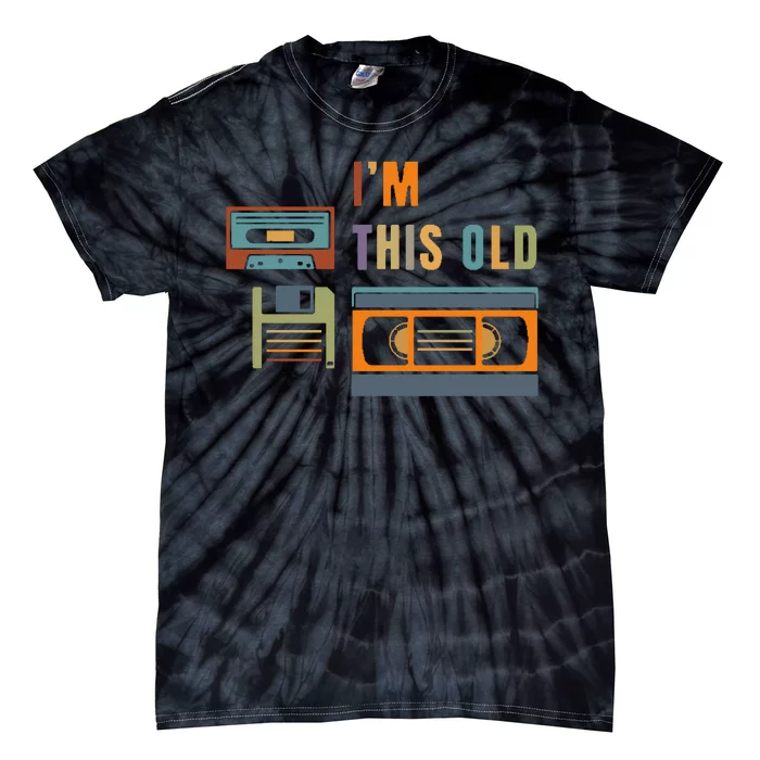 I'm This Old Retro Throwback Birthday Tie-Dye T-Shirt