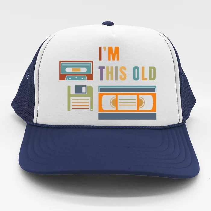 I'm This Old Retro Throwback Birthday Trucker Hat