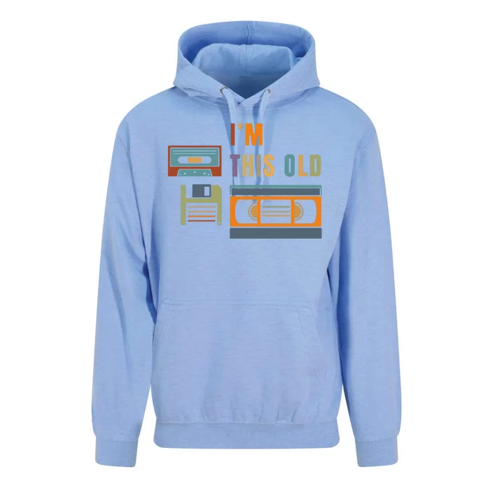 I'm This Old Retro Throwback Birthday Unisex Surf Hoodie