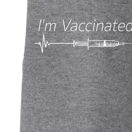 I'm Vaccinated Shot Doggie 3-End Fleece Hoodie