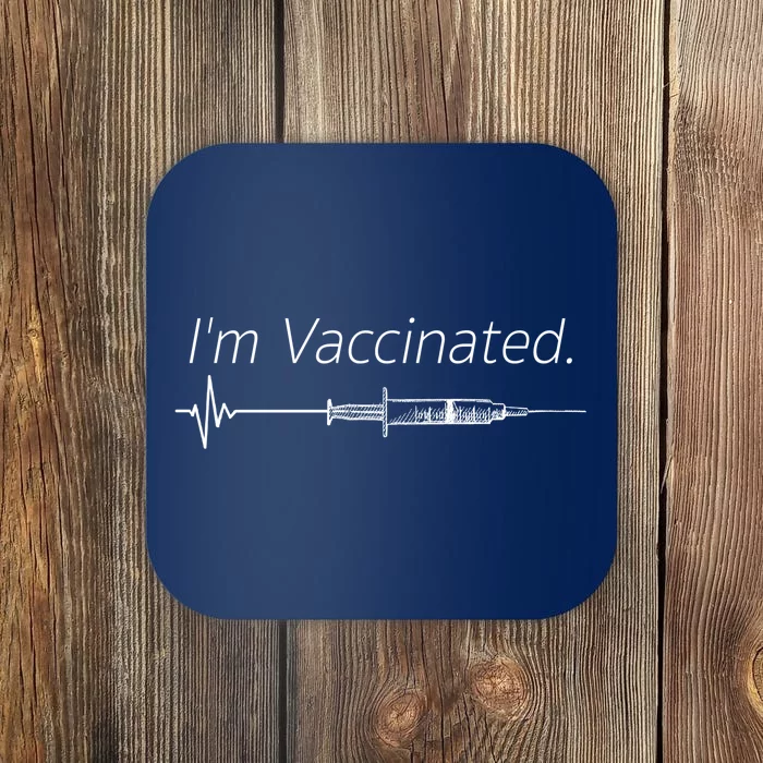 I'm Vaccinated Shot Coaster