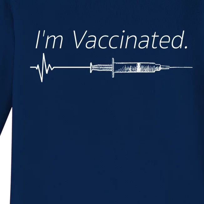 I'm Vaccinated Shot Baby Long Sleeve Bodysuit