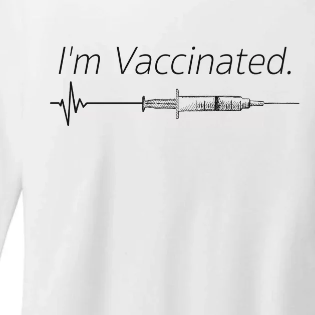 I'm Vaccinated Shot Womens CVC Long Sleeve Shirt