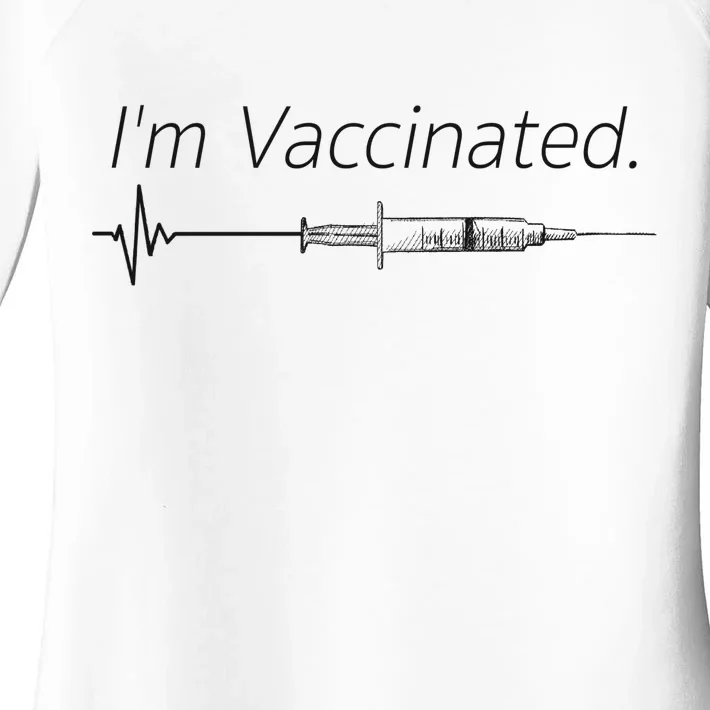 I'm Vaccinated Shot Women's Perfect Tri Tunic Long Sleeve Shirt