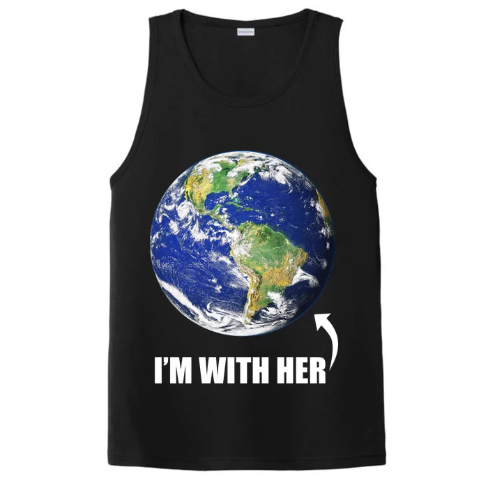 I'm With Her Earth Globe Photo March For Science Performance Tank