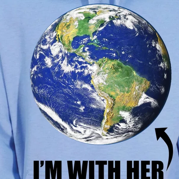 I'm With Her Earth Globe Photo March For Science Unisex Surf Hoodie