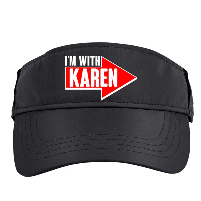 I'm With Karen Adult Drive Performance Visor