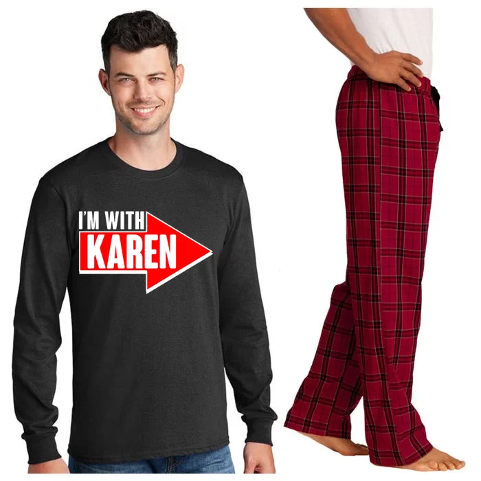 I'm With Karen Long Sleeve Pajama Set