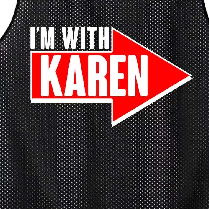 I'm With Karen Mesh Reversible Basketball Jersey Tank