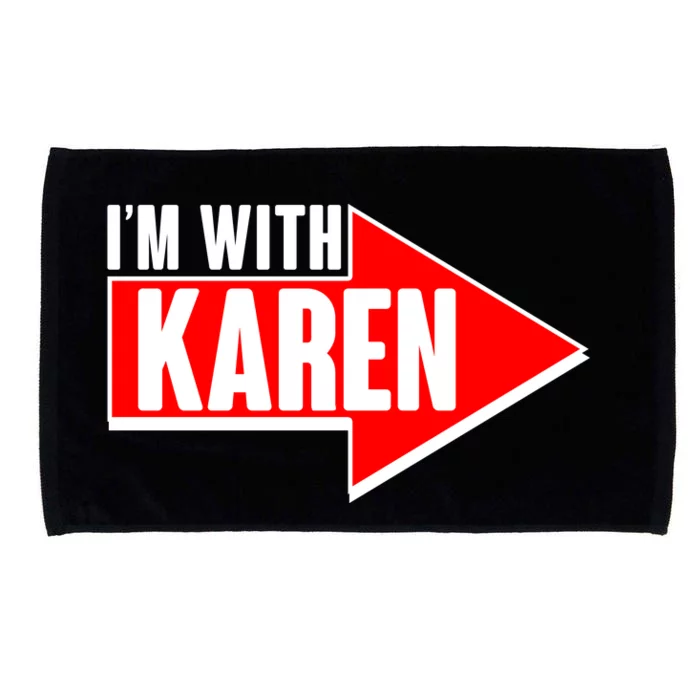 I'm With Karen Microfiber Hand Towel