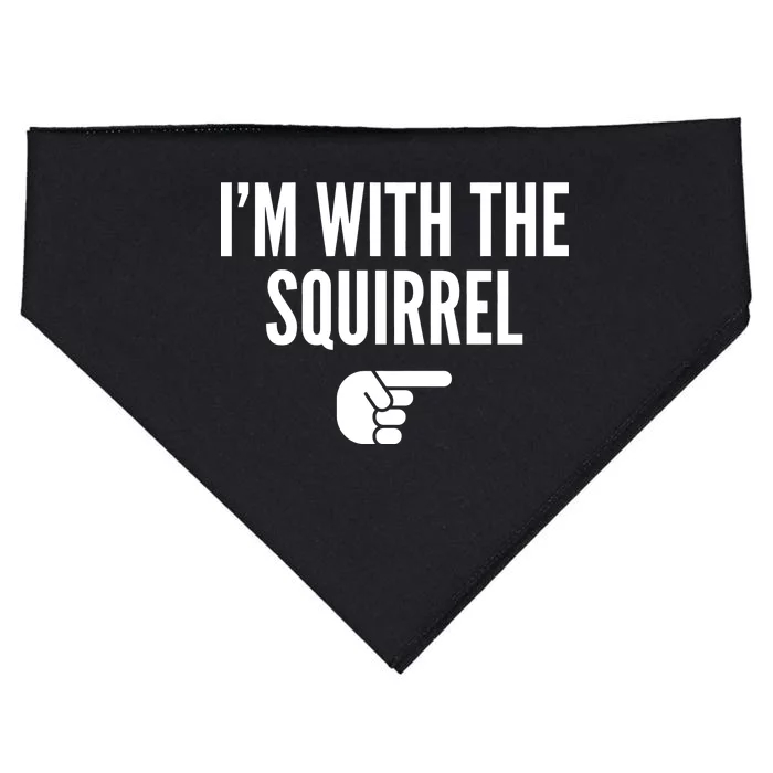 I'm With The Squirrel Costume USA-Made Doggie Bandana