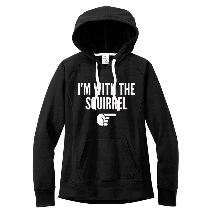 I'm With The Squirrel Costume Women's Fleece Hoodie