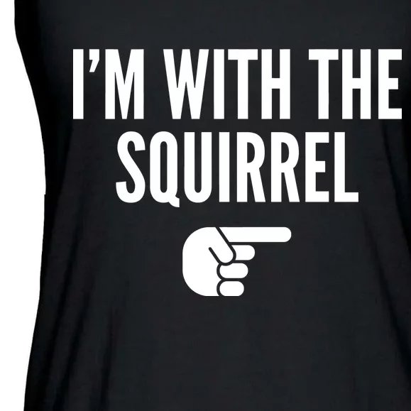 I'm With The Squirrel Costume Ladies Essential Flowy Tank