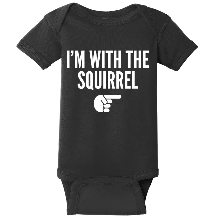 I'm With The Squirrel Costume Baby Bodysuit