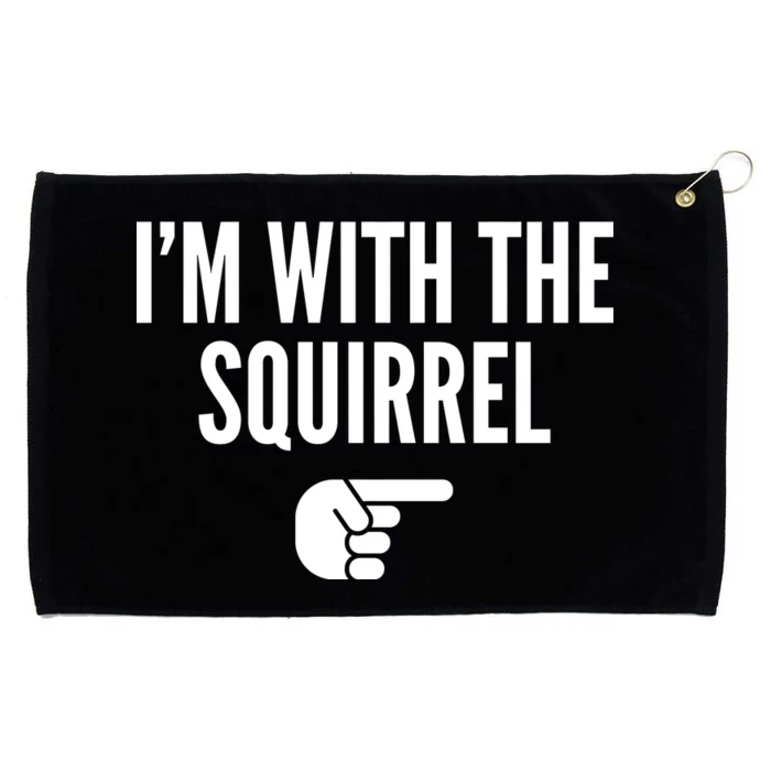 I'm With The Squirrel Costume Grommeted Golf Towel