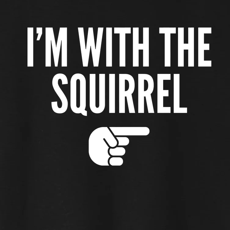 I'm With The Squirrel Costume Women's Crop Top Tee