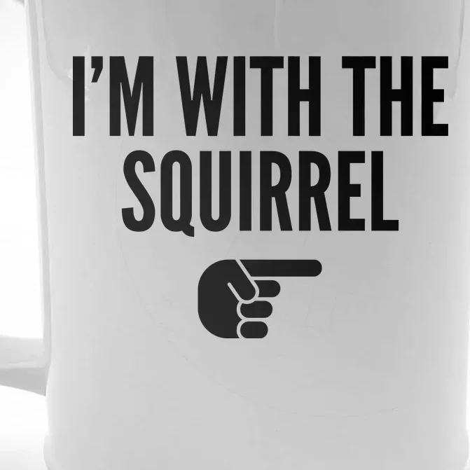 I'm With The Squirrel Costume Front & Back Beer Stein