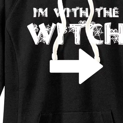 I'm With The Witch Women's Fleece Hoodie