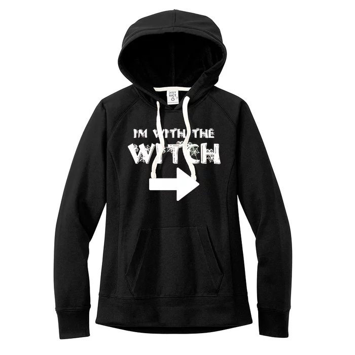 I'm With The Witch Women's Fleece Hoodie