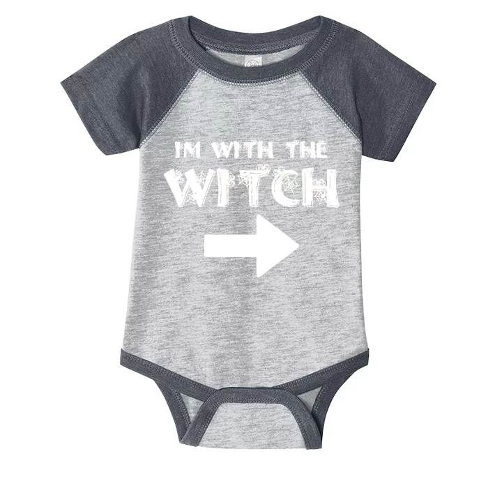 I'm With The Witch Infant Baby Jersey Bodysuit