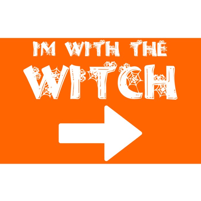 I'm With The Witch Bumper Sticker