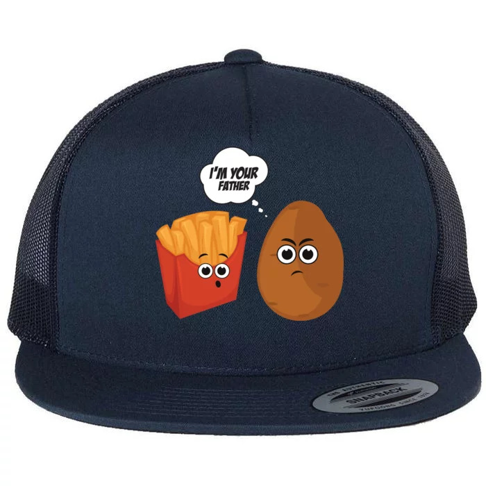 I'm Your Father Potato And Fries Flat Bill Trucker Hat