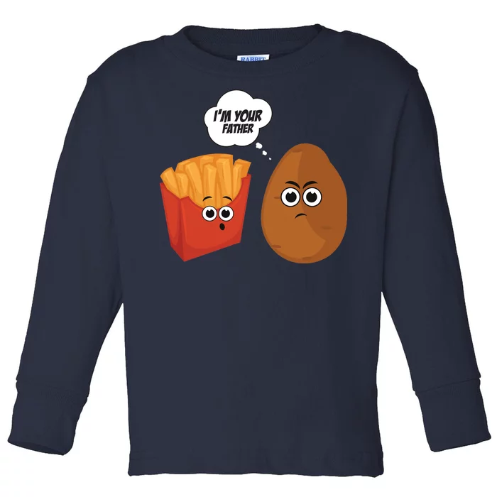 I'm Your Father Potato And Fries Toddler Long Sleeve Shirt