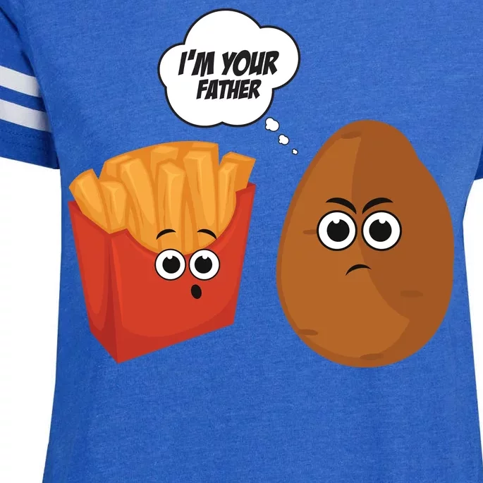 I'm Your Father Potato And Fries Enza Ladies Jersey Football T-Shirt