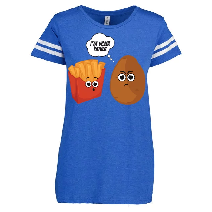 I'm Your Father Potato And Fries Enza Ladies Jersey Football T-Shirt