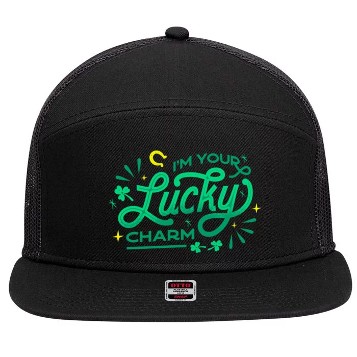 I'm Your Lucky Charm 7 Panel Mesh Trucker Snapback Hat