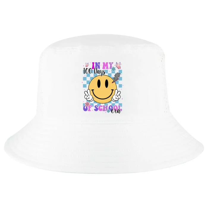 In My 100 Days Of School Era Retro Groovy Smile Cool Comfort Performance Bucket Hat