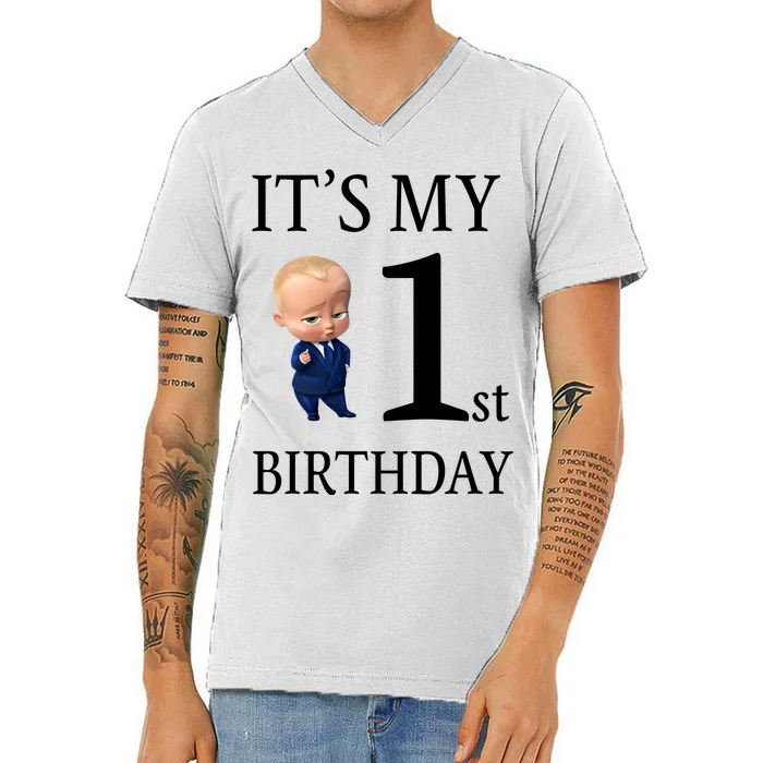 It's My 1st Birthday V-Neck T-Shirt