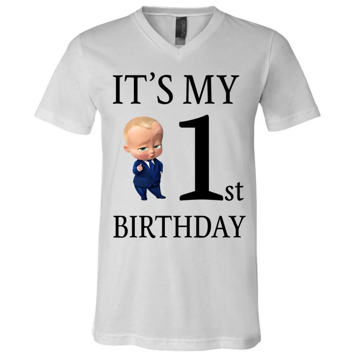 It's My 1st Birthday V-Neck T-Shirt