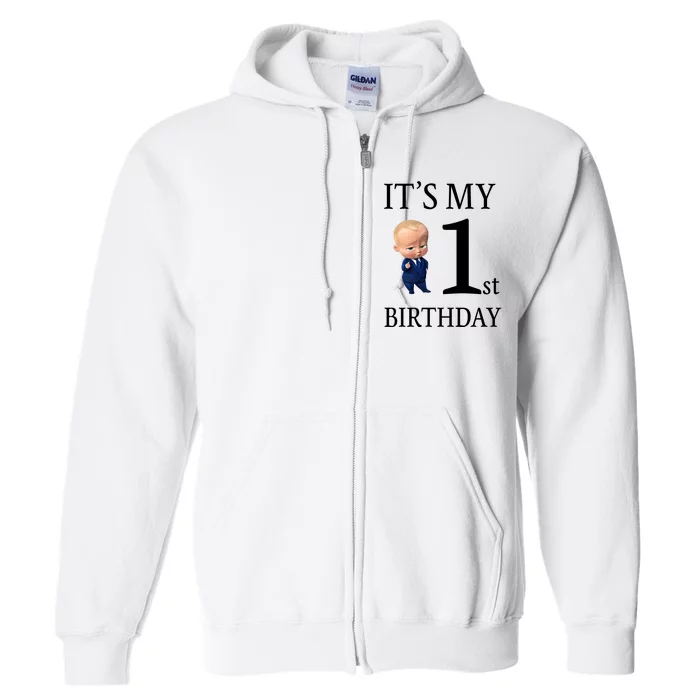 It's My 1st Birthday Full Zip Hoodie